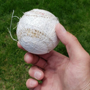 Baseball White Poly Cotton Wool