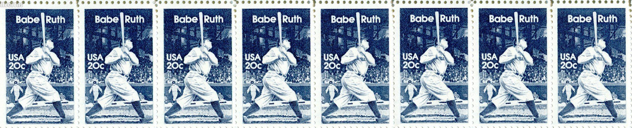 Babe Ruth U S Postage Stamps Baseball Life