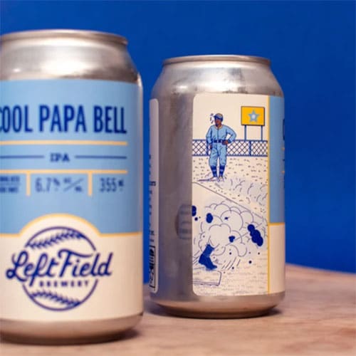 Left Field Brewery – Cool Papa Bell IPA Label Artwork