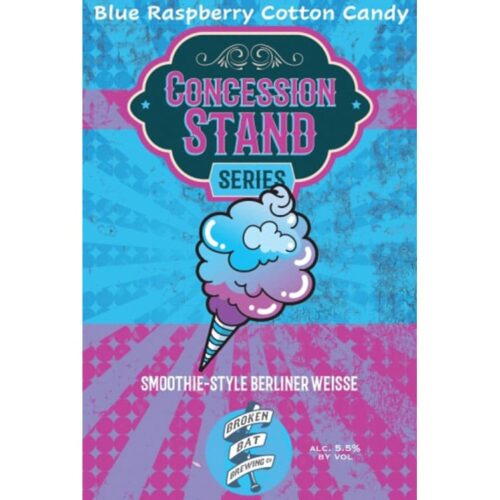 Broken Bat Brewing – Concession Stand, Blue Raspberry Cotton Candy