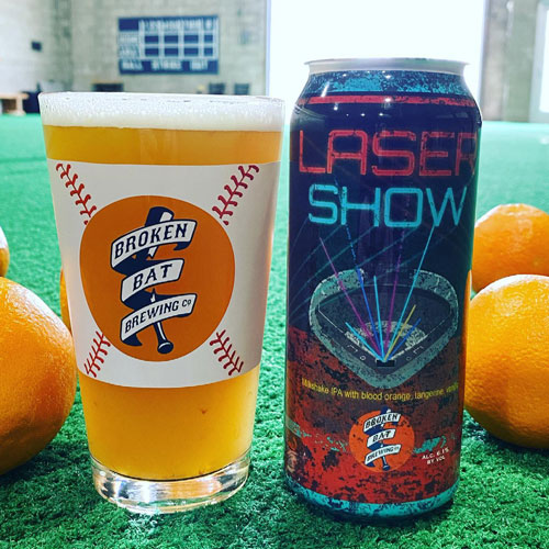 Laser Show Can with Oranges