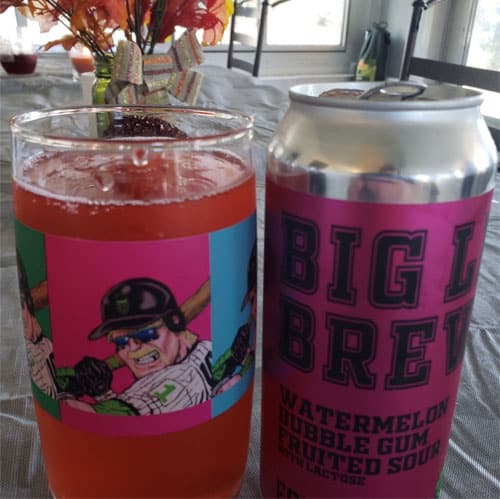Big League Brew, Watermelon Bubble Gum Fruited Sour – Fourscore Beer Co.