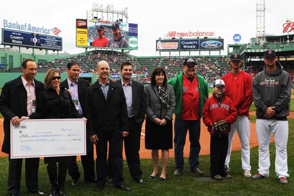 Clay Buchholz and Jon Lester Check Presentation at Fenway Park