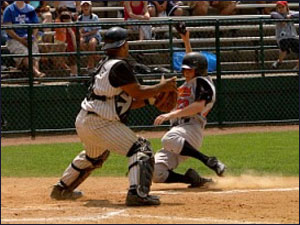 Cooperstown Play At The Plate