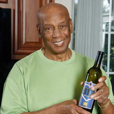 Ernie Banks and 512 Chardonnay wine