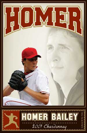 Homer Bailey, Homer Chardonnay wine