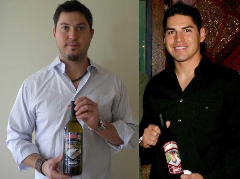 Josh Beckett of the Boston Red Sox on his Charity Wines label of Chardon-K.