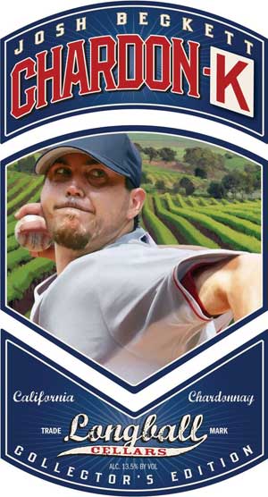 Josh Beckett of the Boston Red Sox on his Charity Wines label of Chardon-K.