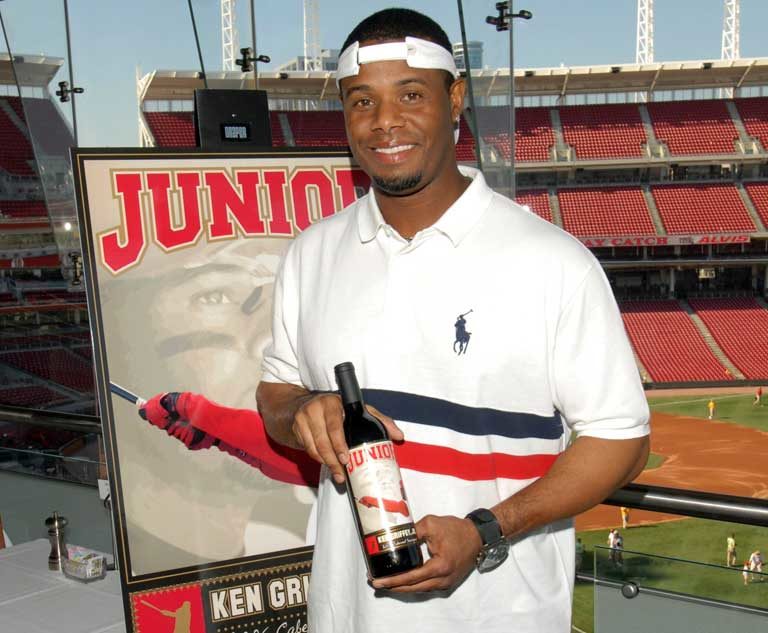 Ken Griffey, Jr. with Charity Wines