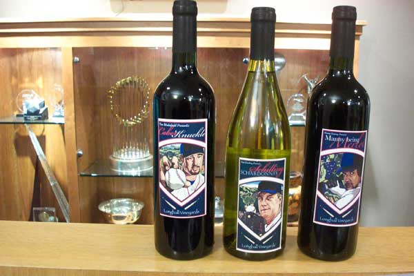 2007 Boston Red Sox Wines with World Series Trophy