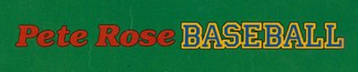 Pete Rose Baseball - header