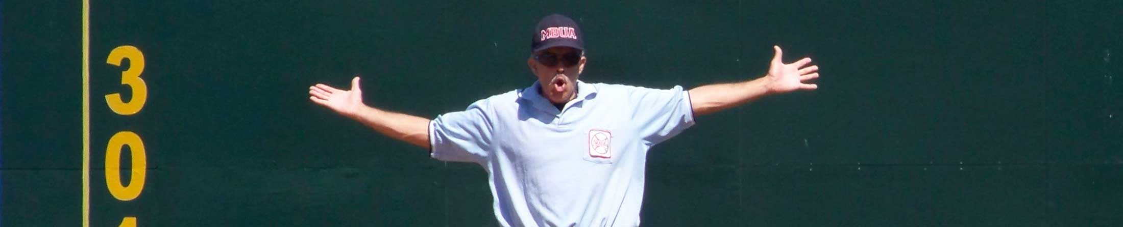 Alberto Collado, Baseball Umpire - header