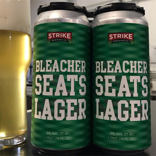Bleacher Seats Lager - Strike Brewing Co.