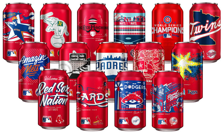 Budweiser MLB Team Cans