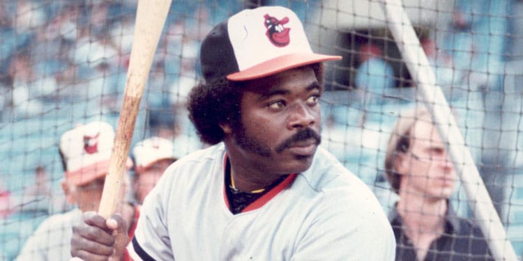 Eddie Murray of the Baltimore Orioles, Nicknamed Steady Eddie