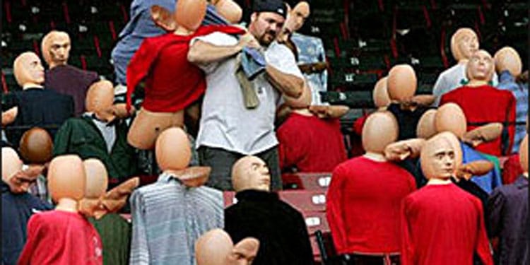 Mannequin Fans at Fenway Park