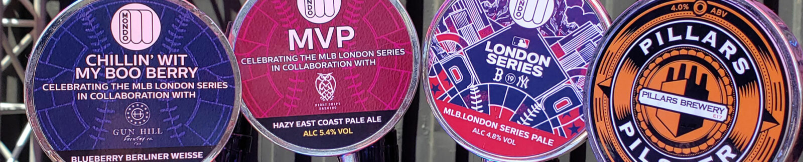 MLB London Series Beer Lineup header