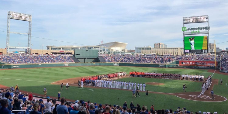 The baseball skies this series have been 🙌