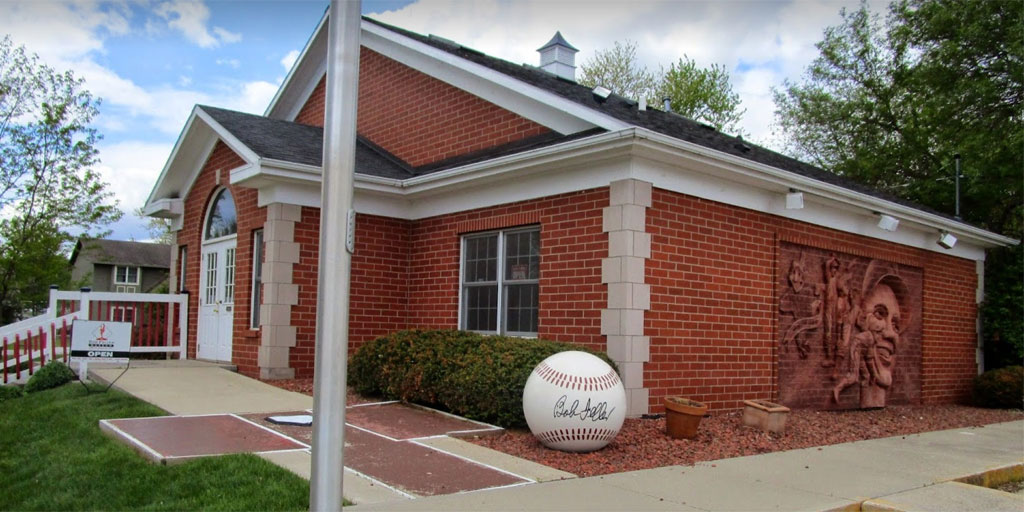 360° view of Bob Feller Museum and Van Meter City Hall. Van Meter, Iowa -  Alamy