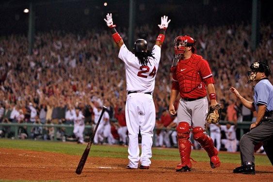 Manny Ramirez hits a Grand Salami