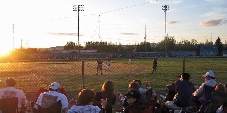 Midnight Sun Baseball Game, Fairbanks, Alaska