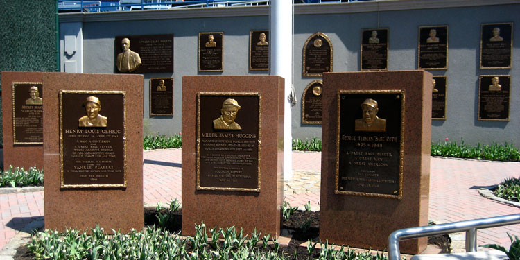 Monument Park in Yankee Stadium