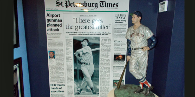 Ted Williams Museum Exhibit in Tampa