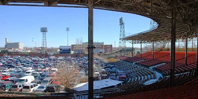 Abandoned Car Lot at Bush Stadium