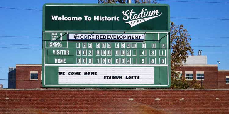 Stadium Lofts Scoreboard