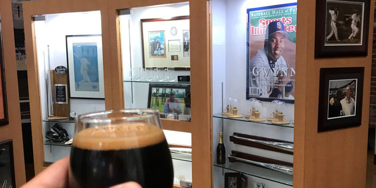 Tony Gwynn Museum Jersey at Alesmith Brewery