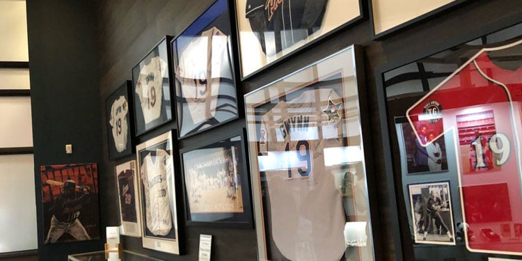 Tony Gwynn Museum Jersey Display