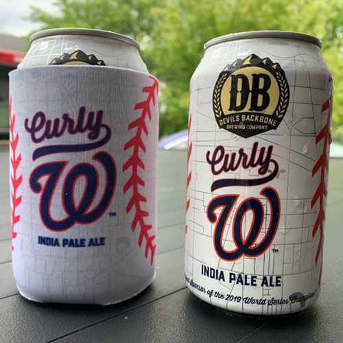 Curly W IPA Cans by Devil's Backbone