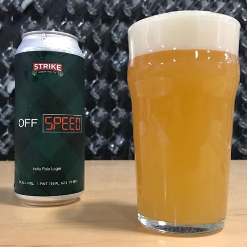 Off Speed India Pale Lager by Strike Brewing