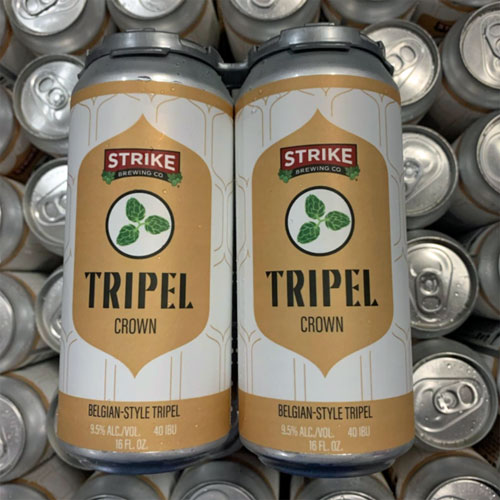 Tripel Crown Belgian Style Tripel by Strike Brewing