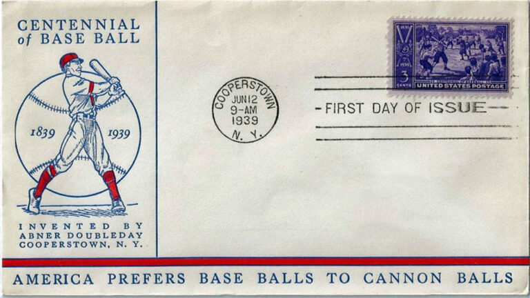 Centennial of Baseball, U.S. Postage Stamp FDC