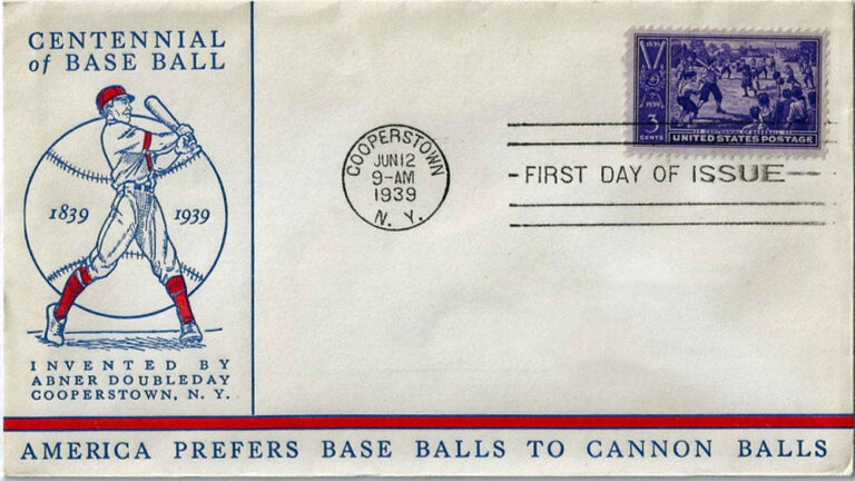 1939 Centennial of Baseball U.S. Postage Stamps Baseball Life