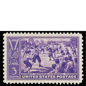 Centennial of Baseball, U.S. Postage Stamp – 3¢