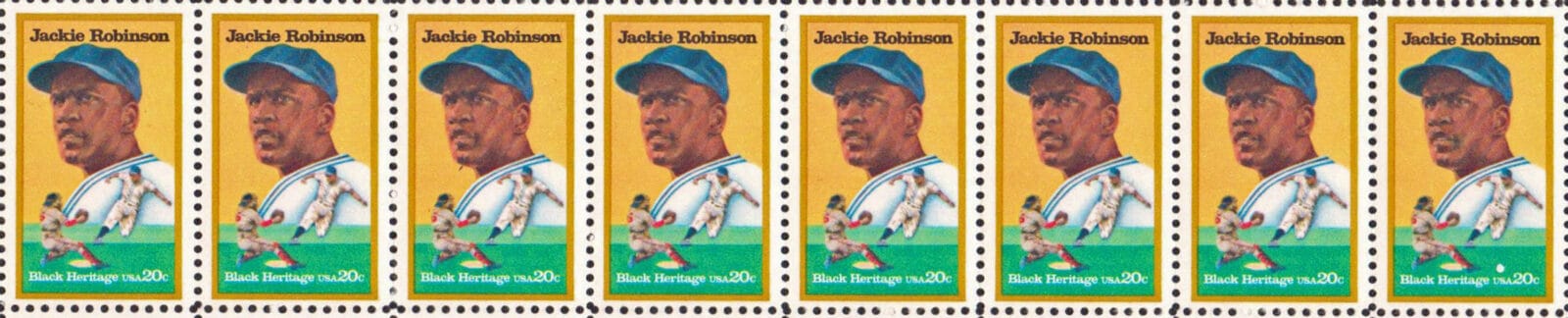 Jackie Robinson, 1982 U.S. Postage Stamp header