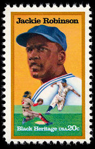 Jackie Robinson, 1982 U.S. Postage Stamp – 20¢