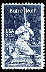 Babe Ruth, 1983 U.S. Postage Stamp – 20¢