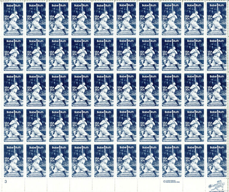 Usa Babe Ruth Postage Stamp Stock Photo - Download Image Now