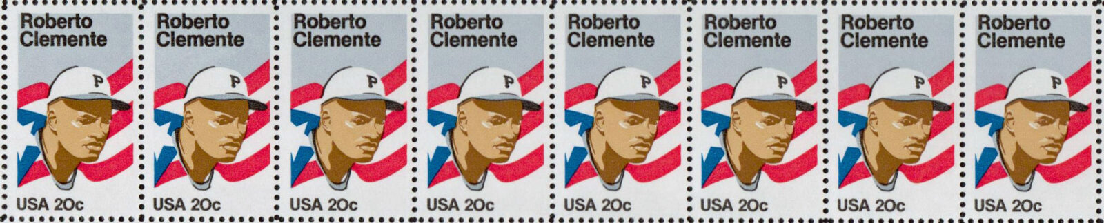 Roberto Clemente, 1984 U.S. Postage Stamp header