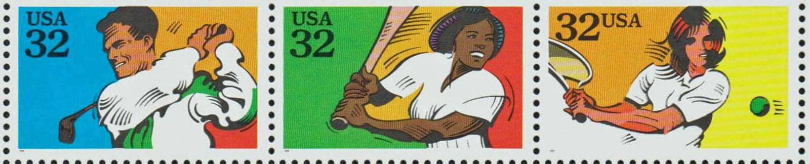 Recreational Sports, U.S. Postage Stamps - header