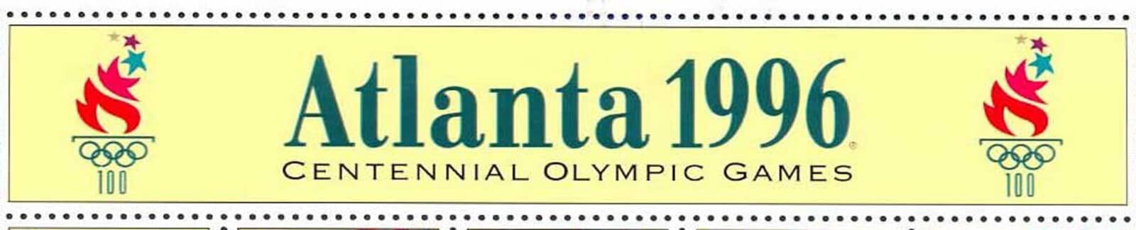 1996 Summer Olympics, U.S. Postage Stamps header