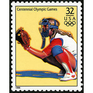 Women's Softball, 1996 Summer Olympics, U.S. Postage Stamp – 32¢
