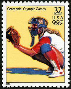 Women's Softball, 1996 Summer Olympics, U.S. Postage Stamp – 32¢