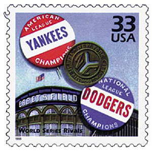World Series Rivals, Celebrate the Century U.S. Postage Stamp – 33¢