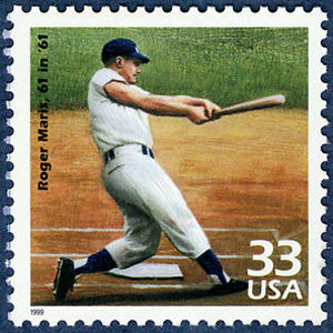 Roger Maris, Celebrate the Century U.S. Postage Stamp – 33¢