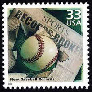 New Baseball Records, Celebrate the Century U.S. Postage Stamp – 33¢