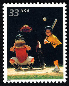 Baseball, Youth Team Sports U.S. Postage Stamp – 33¢